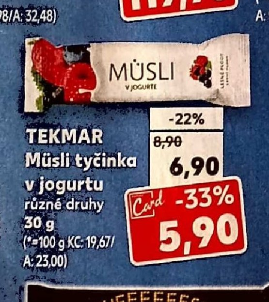 Tekmar Müsli tyčinka