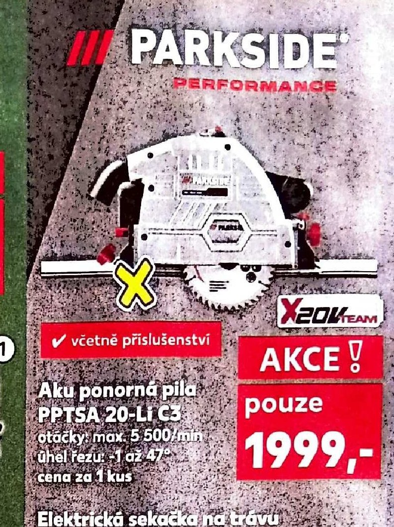 Aku ponorná pila PPTSA 20-Li C3