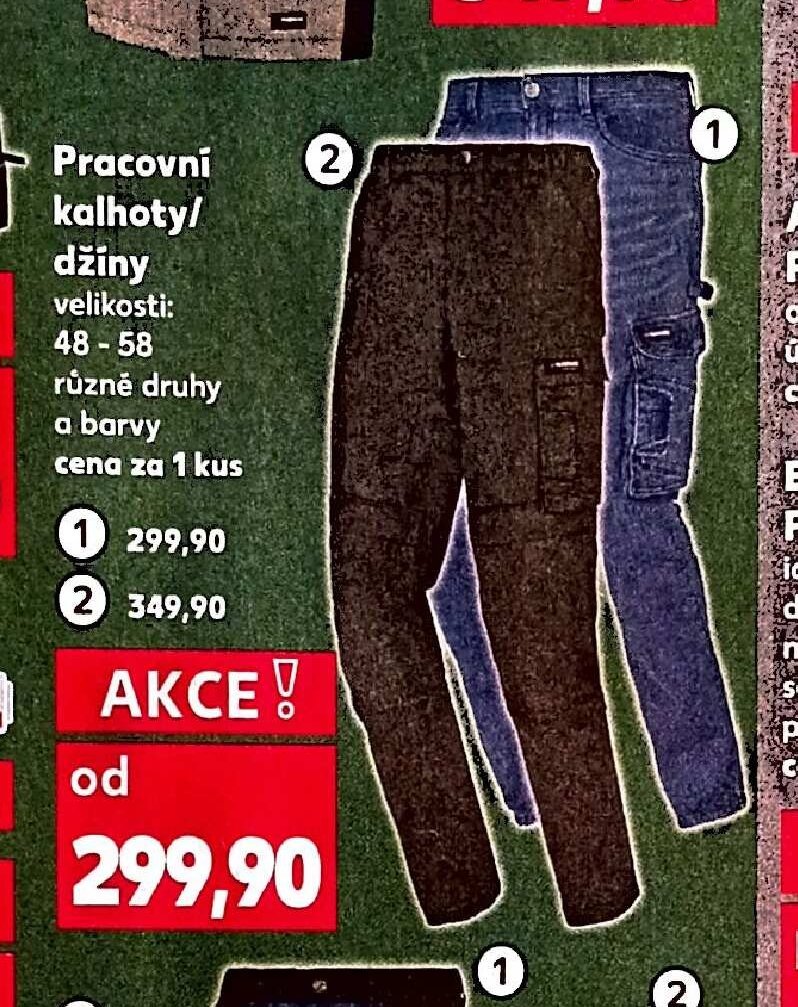 Pracovní kalhoty/džíny