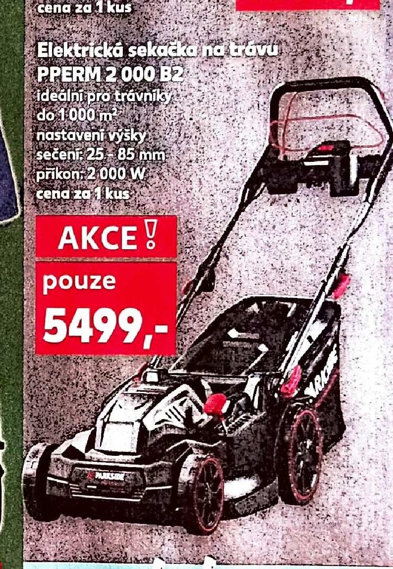 Elektrická sekačka na trávu PPERM 2 000 B2