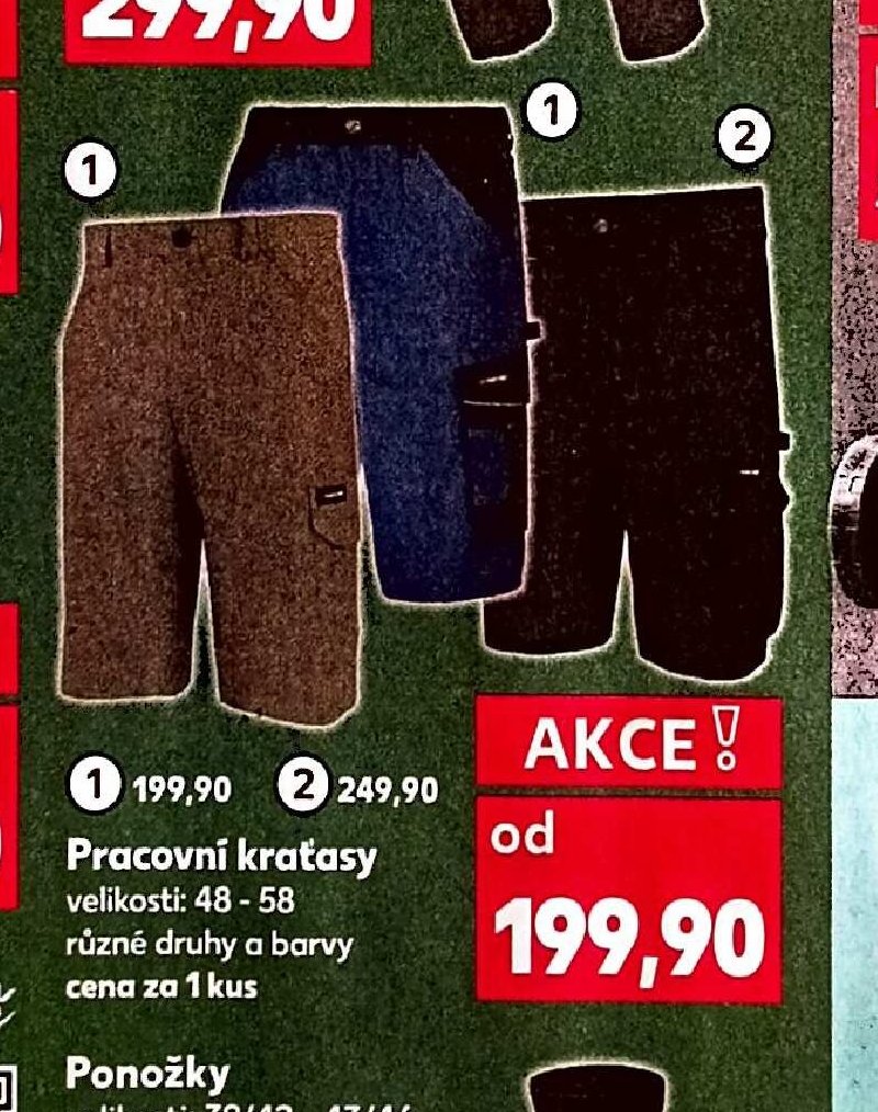 Pracovní kraťasy