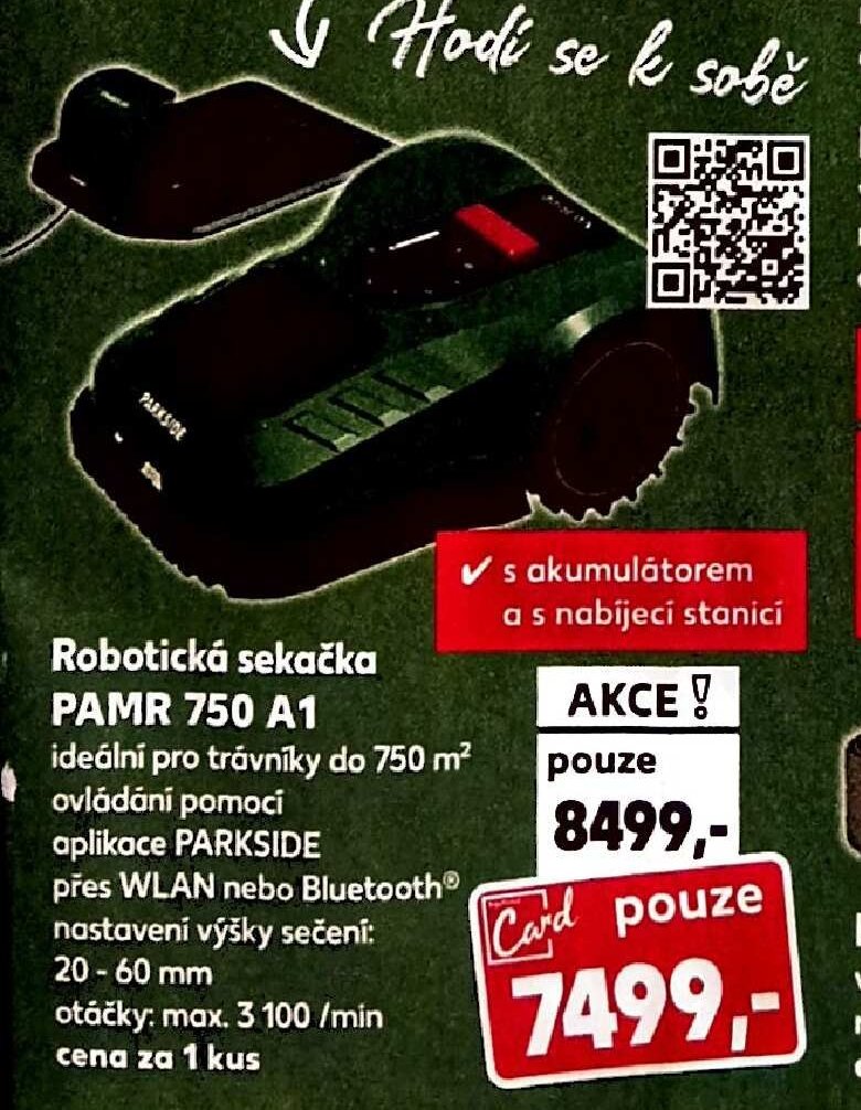 Robotická sekačka PAMR 750 A1