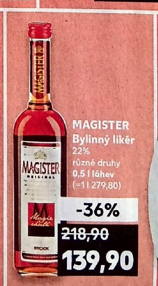 MAGISTER Bylinný likér