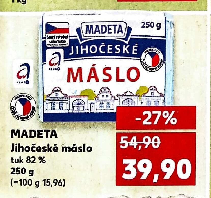 MADETA Jihočeské máslo