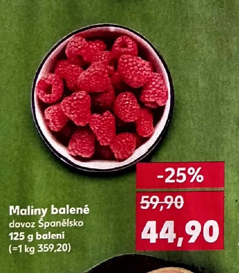 Maliny balené