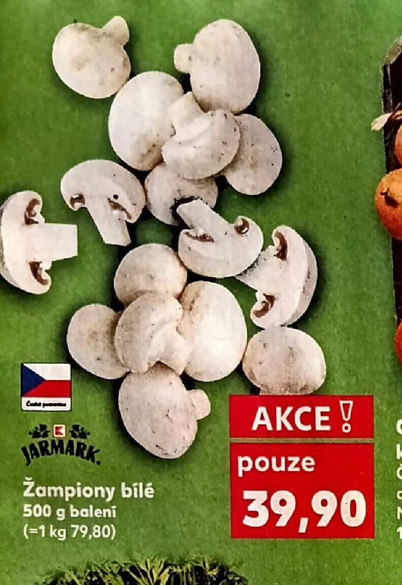 Žampiony bílé