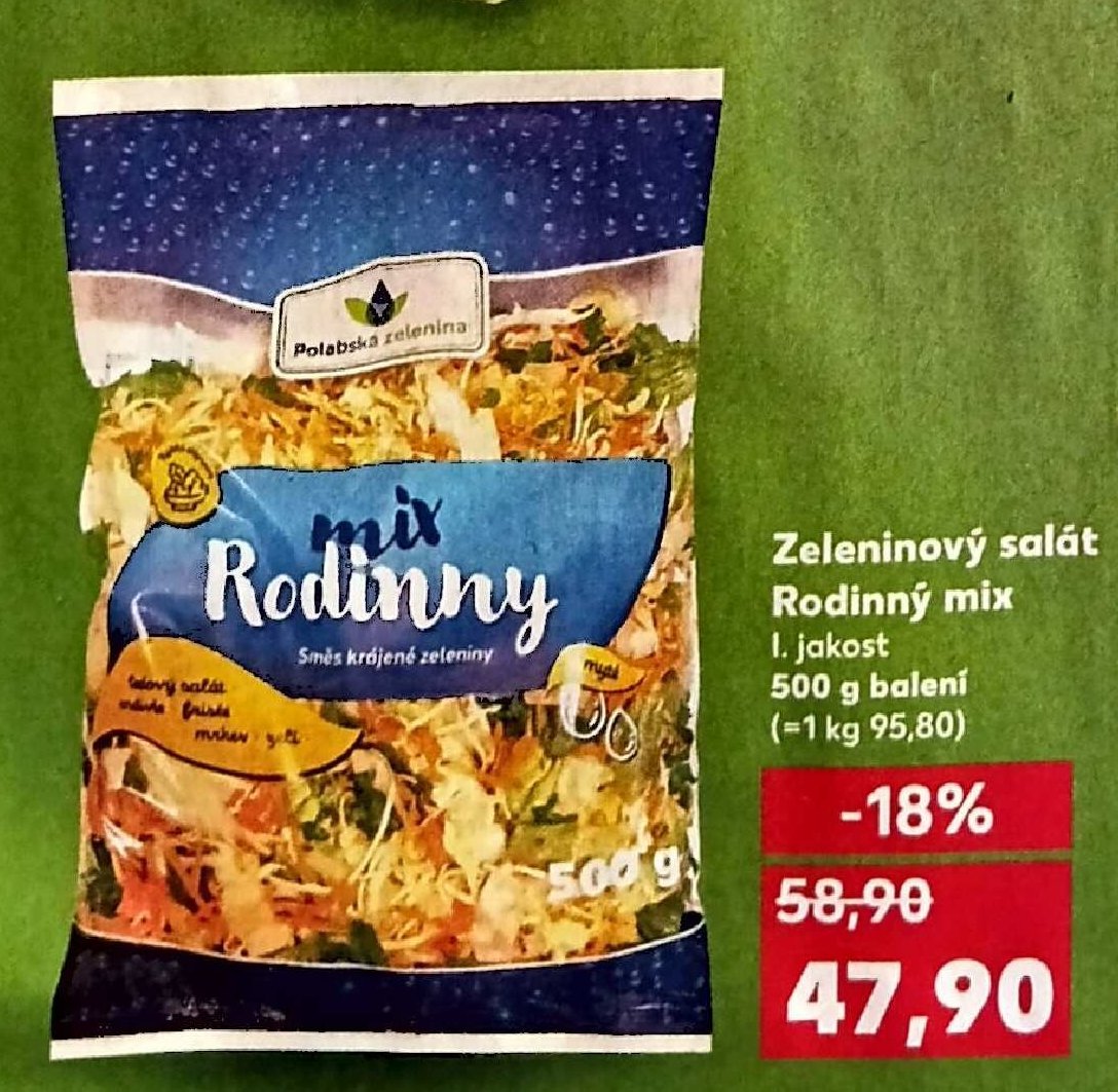 Zeleninový salát Rodinný mix