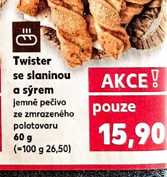 Twister se slaninou a sýrem