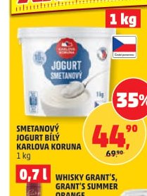Smetanový jogurt bílý Karlova Koruna