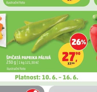 ŠPIČATÁ PAPRIKA PÁLIVÁ