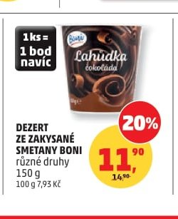 Dezert ze zakysané smetany Boni 150 g