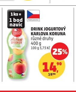 Drink jogurtový Karlova Koruna 400 g