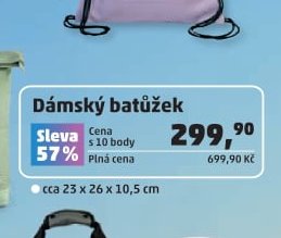 Dámský batůžek