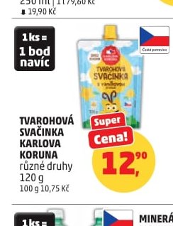 Tvarohová svačinka Karlova Koruna