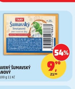 SÝR TAVENÝ ŠUMAVSKÝ SMETANOVÝ