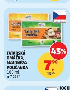 TATARSKÁ OMÁČKA, MAJONÉZA POLIČANKA