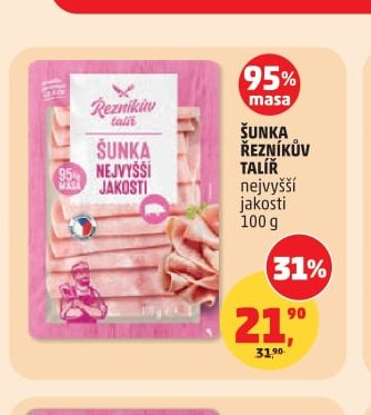Šunka Řezníkův talíř nejvyšší jakosti 100 g
