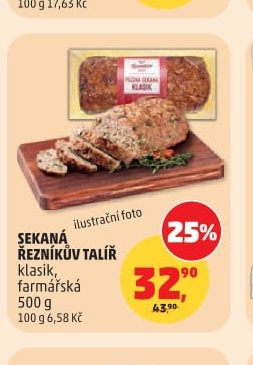 Sekaná Řezníkův talíř klasik, farmářská 500 g