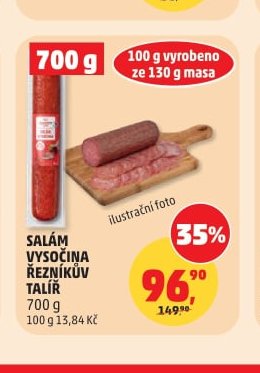 Salám Vysočina Řezníkův talíř 700 g