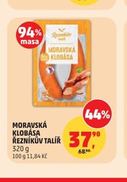 Moravská klobása Řezníkův talíř 320 g