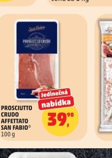 PROSCIUTTO CRUDO AFFETTATO SAN FABIO 100 g