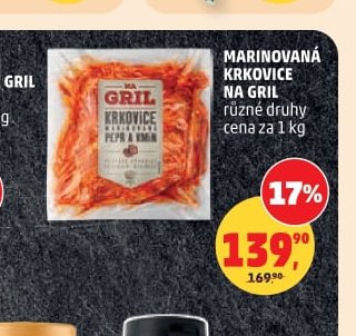 MARINOVANÁ KRKOVICE NA GRIL