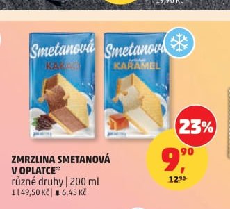 ZMRZLINA SMETANOVÁ V OPLATCE 200 ml