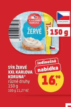 SÝR ŽERVÉ XXL KARLOVA KORUNA