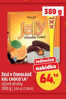 ŽELÉ V ČOKOLÁDĚ XXL CHOCO'LA