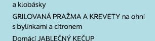 GRILOVANÁ PRAŽMA A KREVETY na ohni s bylinkami a citronem