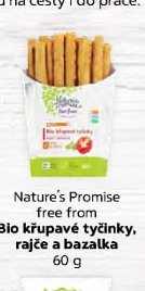 Nature's Promise free from Bio křupavé tyčinky, rajče a bazalka 60 g
