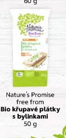 Nature's Promise free from Bio křupavé plátky s bylinkami 50 g