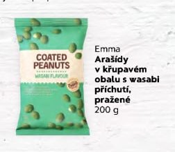 Emma Arašídy v křupavém obalu s wasabi příchutí, pražené 200 g