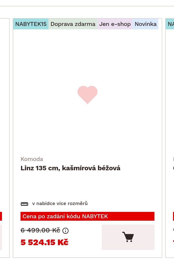 Komoda Linz 135 cm, kašmírová béžová