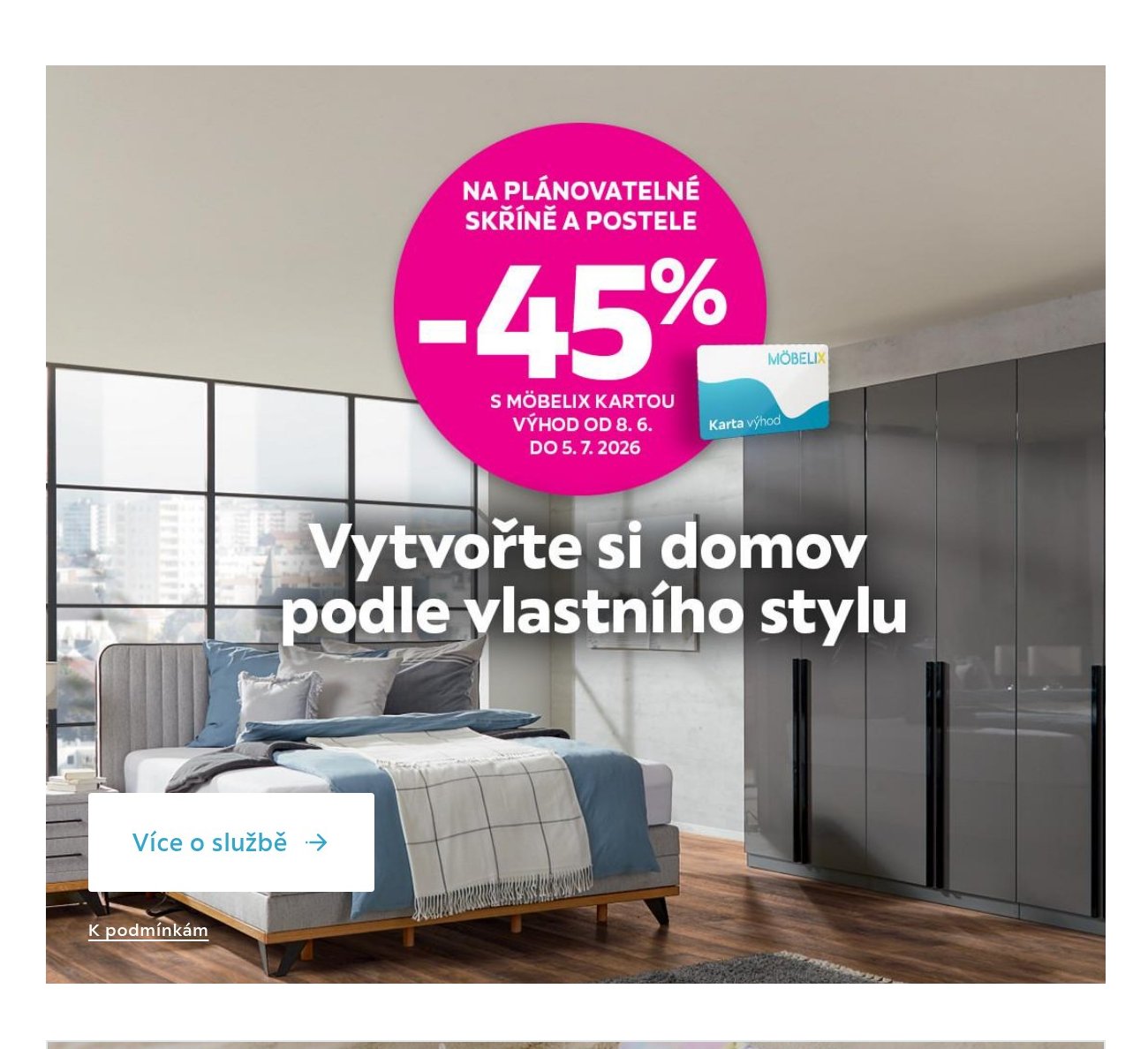 Plánovatelná skříň a postele - Möbelix akcniletaky.com