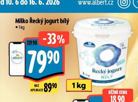 Milko Řecký jogurt bílý