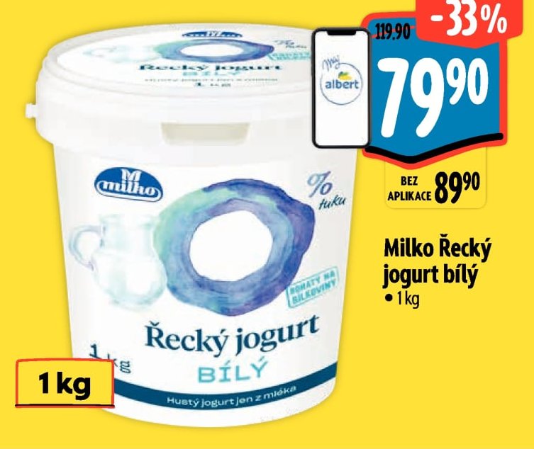 Milko Řecký jogurt bílý 1kg