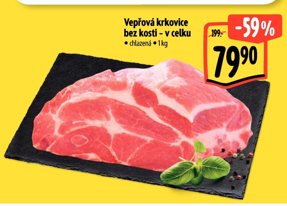 Vepřová krkovice bez kosti - v celku