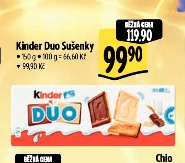 Kinder Duo Sušenky
