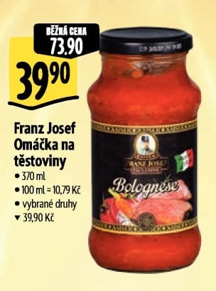 Franz Josef Omáčka na těstoviny