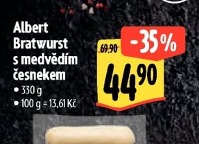 Albert Bratwurst s medvědím česnekem