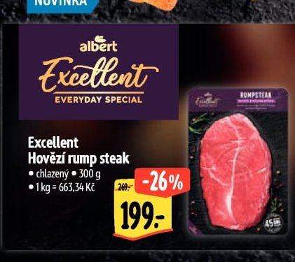 Excellent Hovězí rump steak