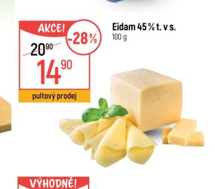Eidam 45 % t. v s.