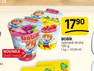 Bobík vybrané druhy