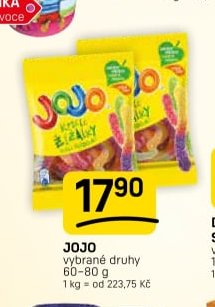 JoJo vybrané druhy