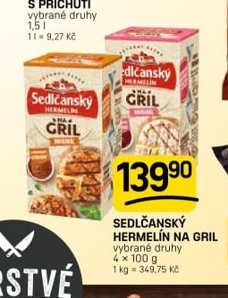 Sedlčanský Hermelín na gril