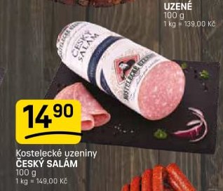 Kostelecké uzeniny český salám