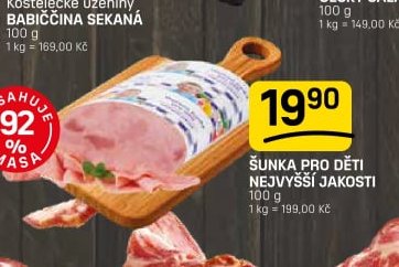 Šunka pro děti nejvyšší jakosti