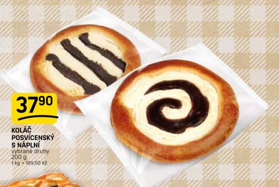 KOLÁČ POSVÍCENSKÝ S NÁPLNÍ 200 g