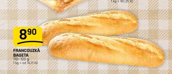 FRANCOUZKÁ BAGETA 110-120 g